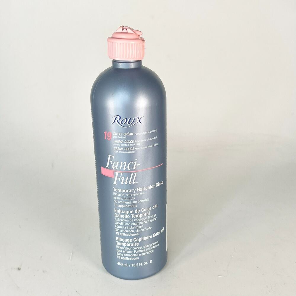 Roux Fanci-Full Rinse 19 Sweet Cream Toning Pale Ash Blonde 15.2 oz 450ml New